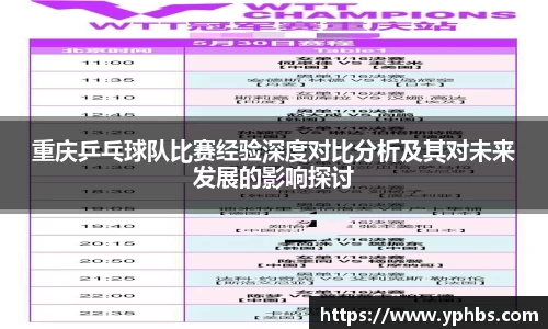 重庆乒乓球队比赛经验深度对比分析及其对未来发展的影响探讨